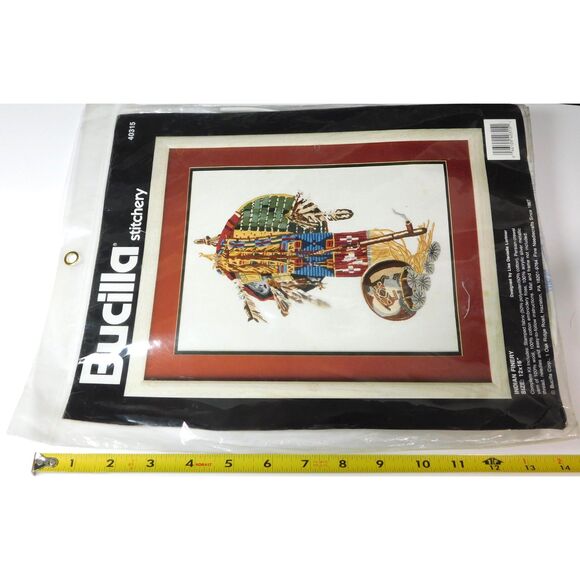 South Western Bucilla Stitch Kit 40315 Indian Finery Crewel Embroidery - Picture 5 of 5